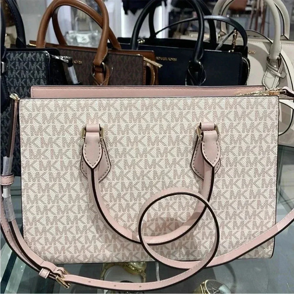 Michael Kors Sheila Medium Center Zip Satchel Bag - Picture 11 of 16